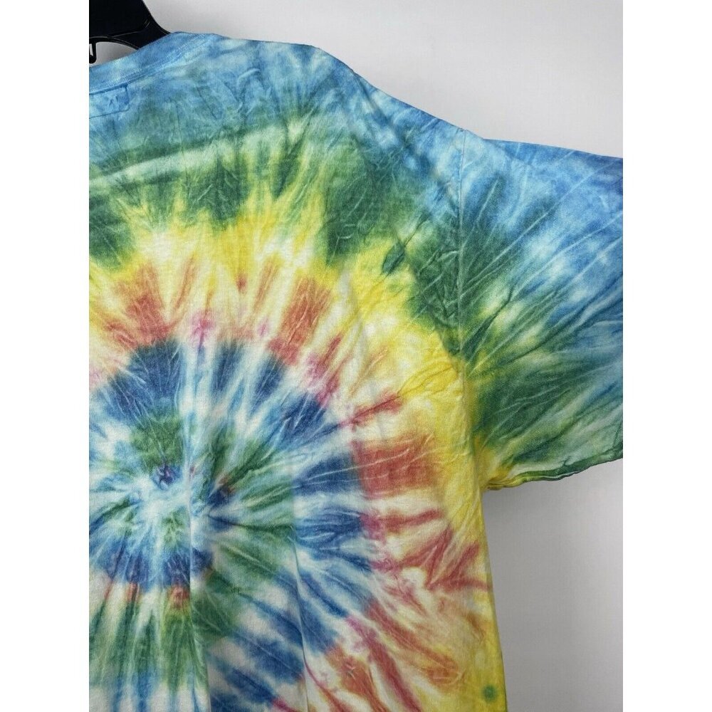 Shadow Hill Multicolor Rainbow Swirl Tie Dye Short Sleeve T-Shirt Size XXXL - Picture 8 of 8